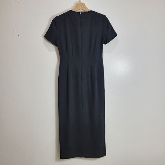Vintage Liz Claiborne Petit Vignette Black Dress - Picture 7 of 13